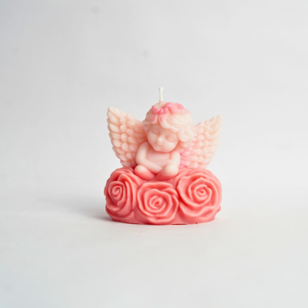 Cherub Angel Rose Candle