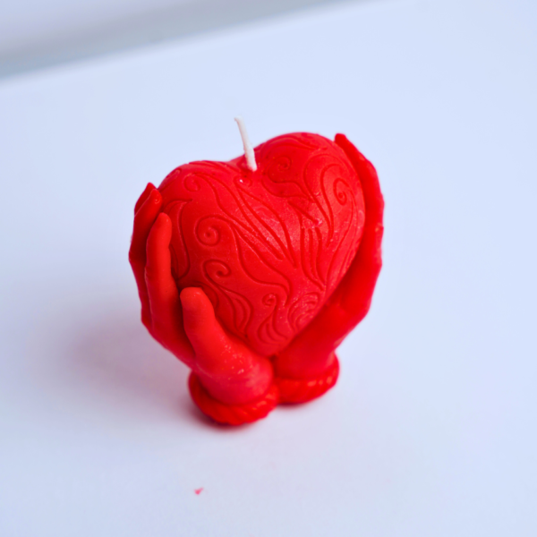 Mandala Heart Candle