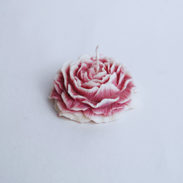 Pink Peony Bloom Candle
