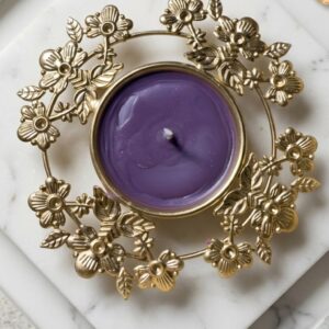 Amethyst Tealight Gold Ring