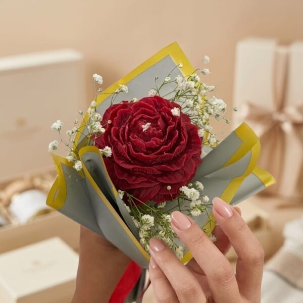 Peony bouquet Candle Gift Set