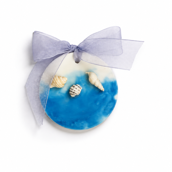 Ocean Breeze Wax Sachet with Natural Seashells