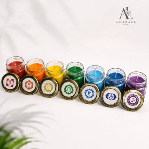 AromaceLuxe 7 Chakra Candle Gift Set