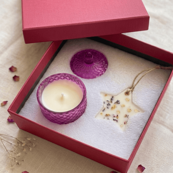Crystal Candle & Star Sachet Gift Set